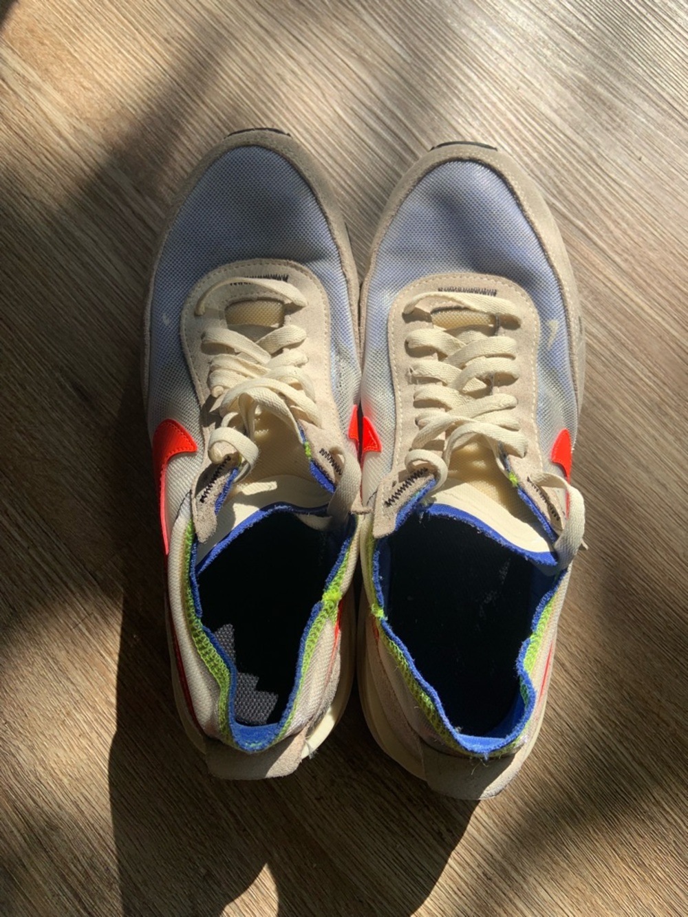 Nike Waffle One Coconut Milk Crimson Royal - Men Size 8/Women Size 9.5